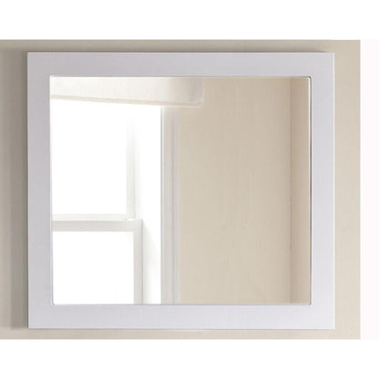 Laviva Sterling 36" White Fully Framed Rectangular Mirror