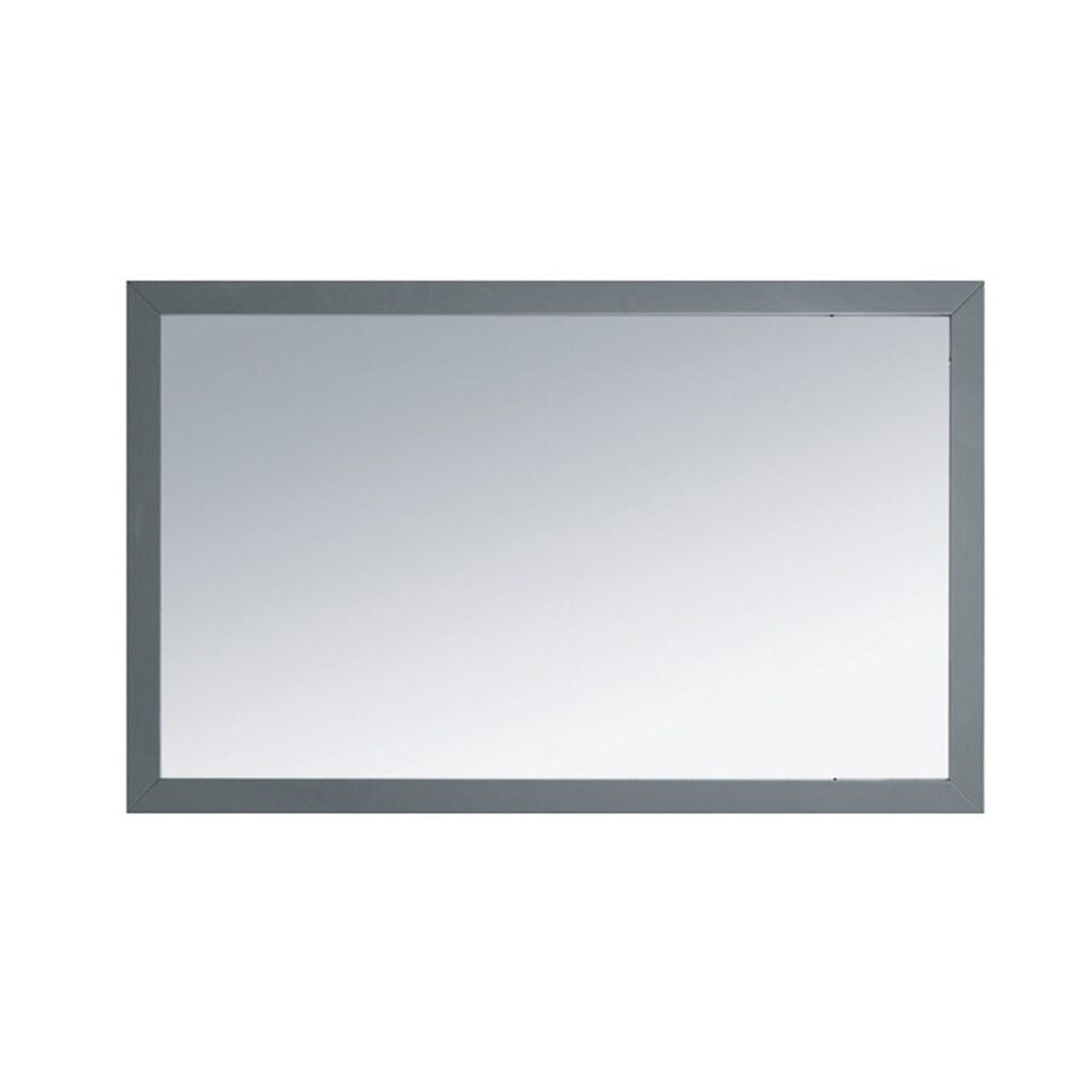 Laviva Sterling 48" Maple Gray Fully Framed Rectangular Mirror