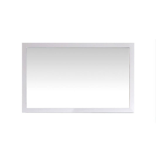 Laviva Sterling 48" White Fully Framed Rectangular Mirror
