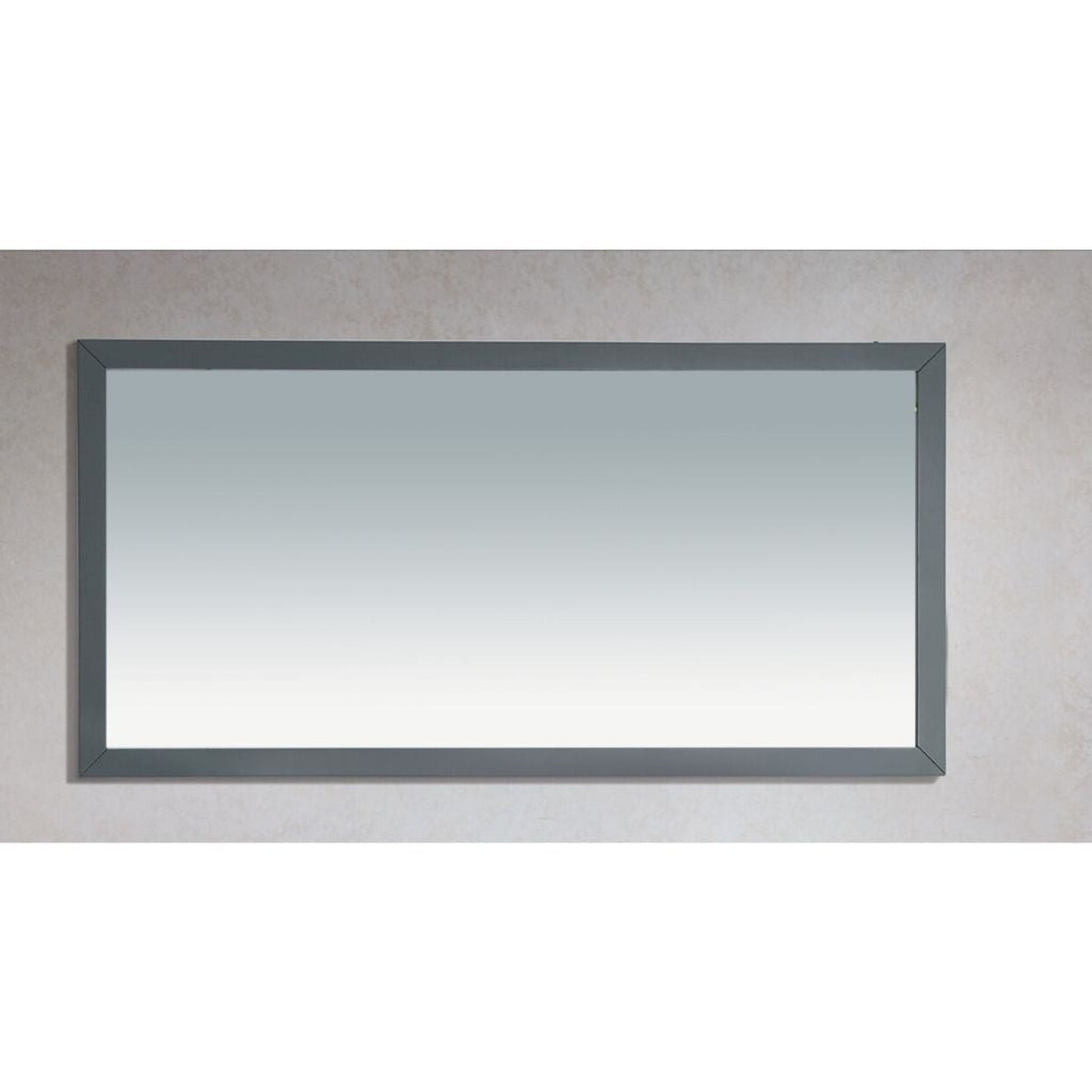 Laviva Sterling 60" Maple Gray Rectangular Fully Framed Mirror