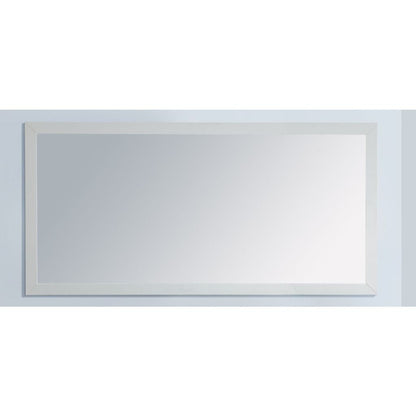 Laviva Sterling 60" White Rectangular Fully Framed Mirror