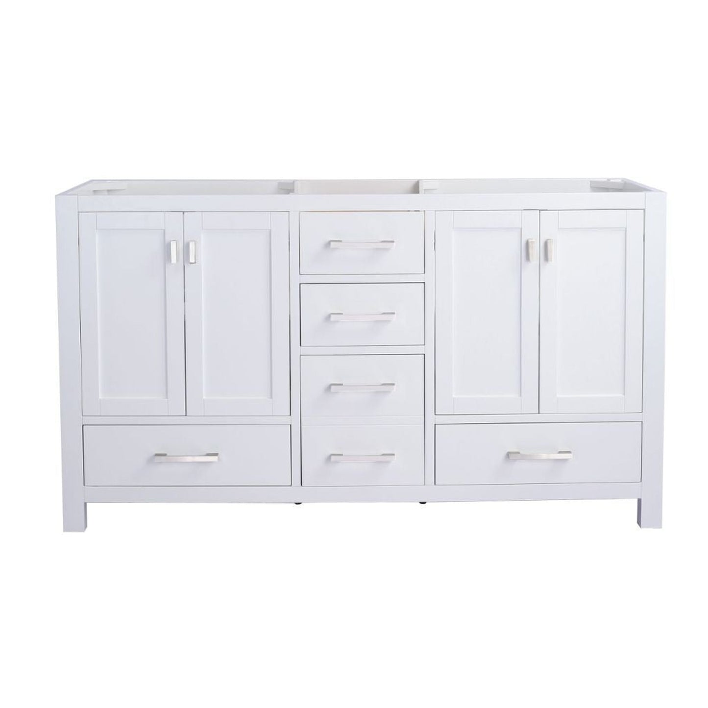 Laviva Wilson 60" White Freestanding Double Sink Vanity Base