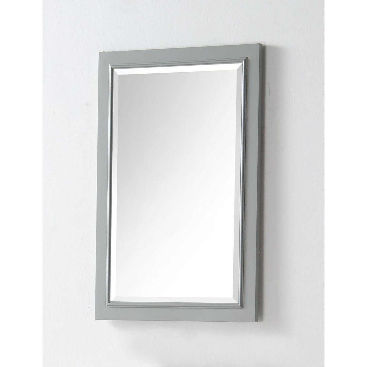 Legion Furniture 20" W x 30" H Cool Gray Solid Wood Frame Mirror