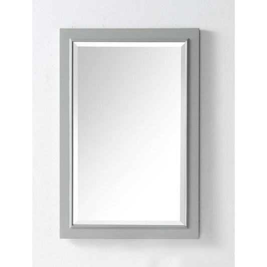 Legion Furniture 20" W x 30" H Cool Gray Solid Wood Frame Mirror