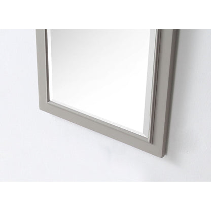Legion Furniture 20" W x 30" H Warm Gray Solid Wood Frame Mirror