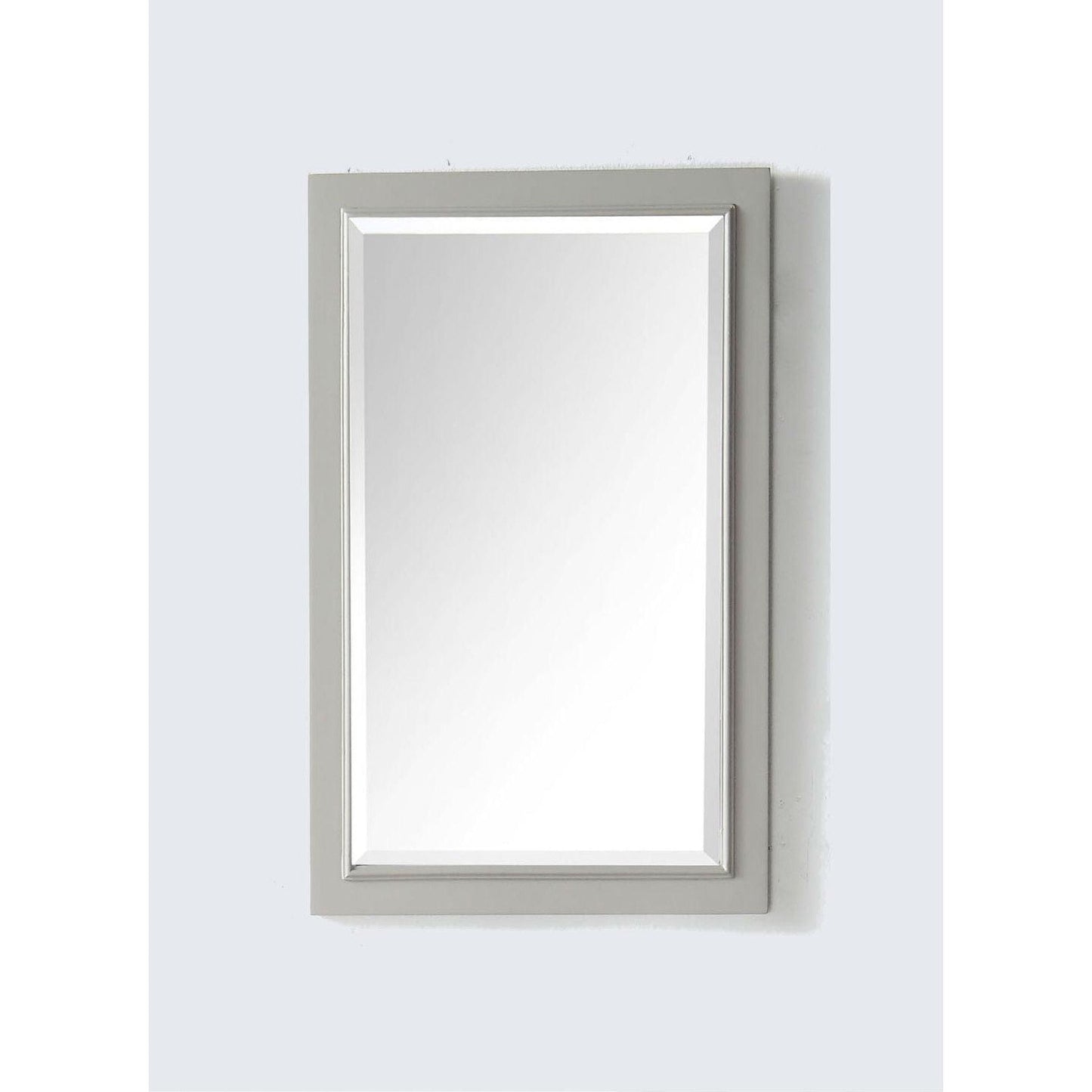Legion Furniture 20" W x 30" H Warm Gray Solid Wood Frame Mirror