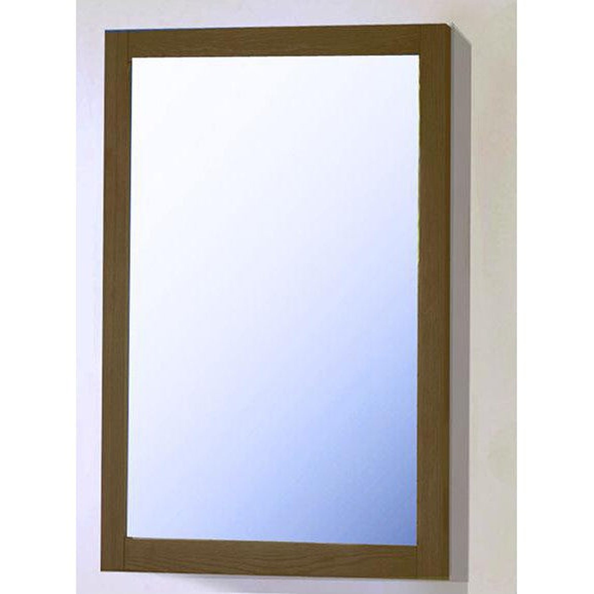 Legion Furniture 20" W x 30" H Weathered Brown MDF Frame Mirror