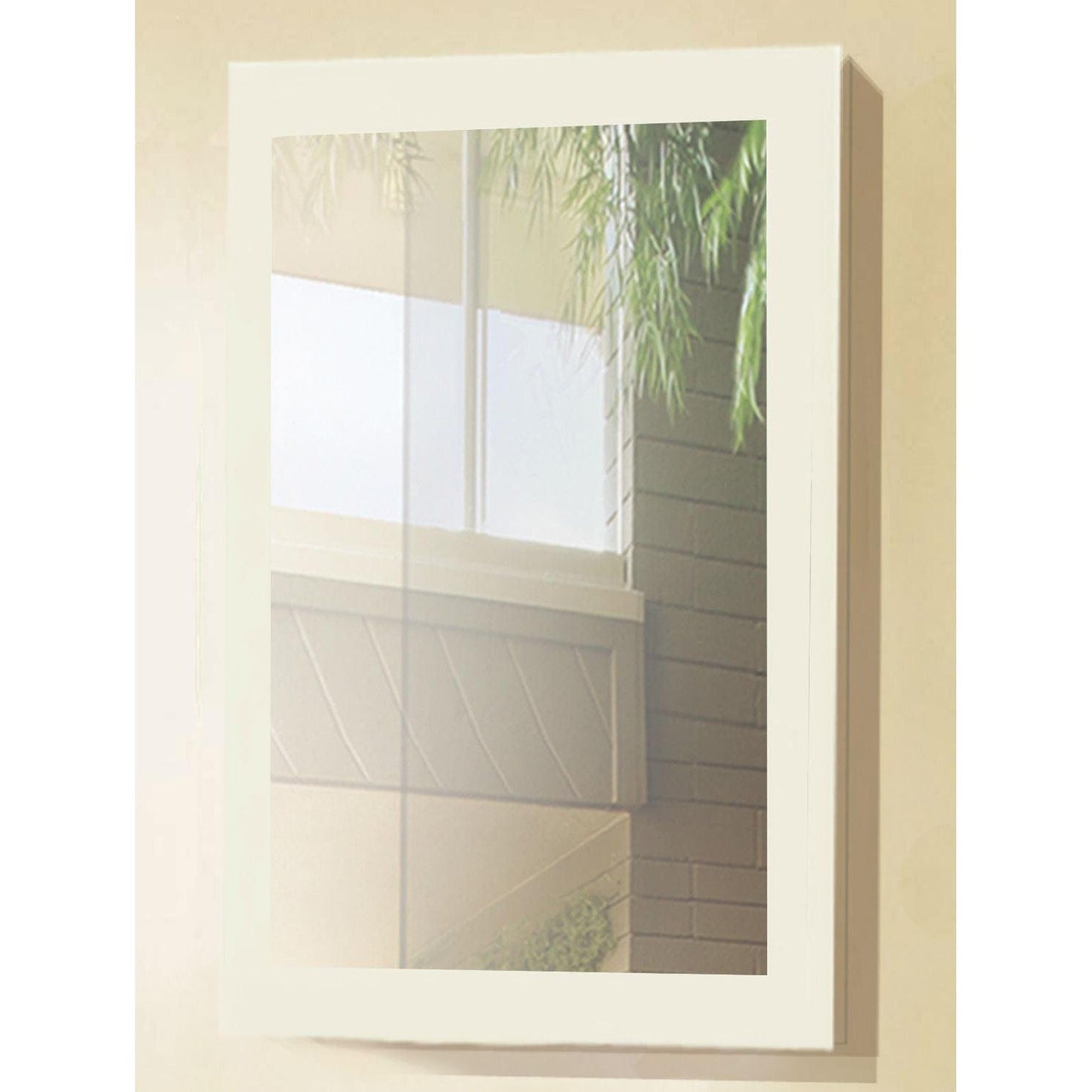 Legion Furniture 20" W x 30" H White MDF Frame Mirror