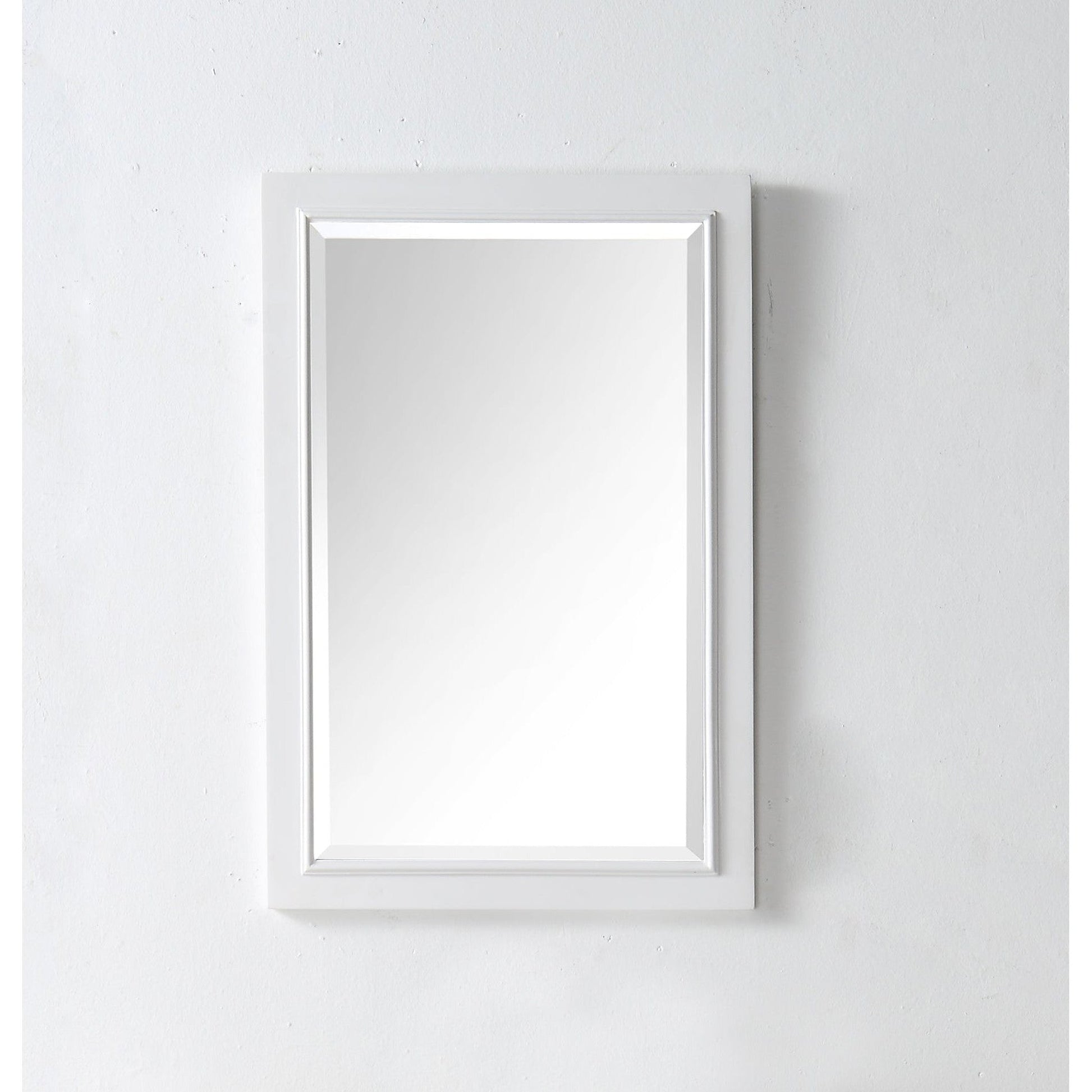 Legion Furniture 20" W x 30" H White Solid Wood Frame Mirror