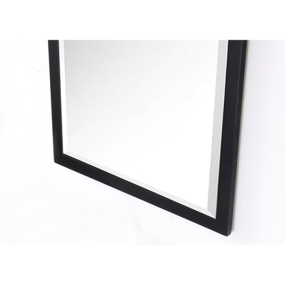 Legion Furniture 24" W x 36" H Espresso Solid Wood Frame Mirror