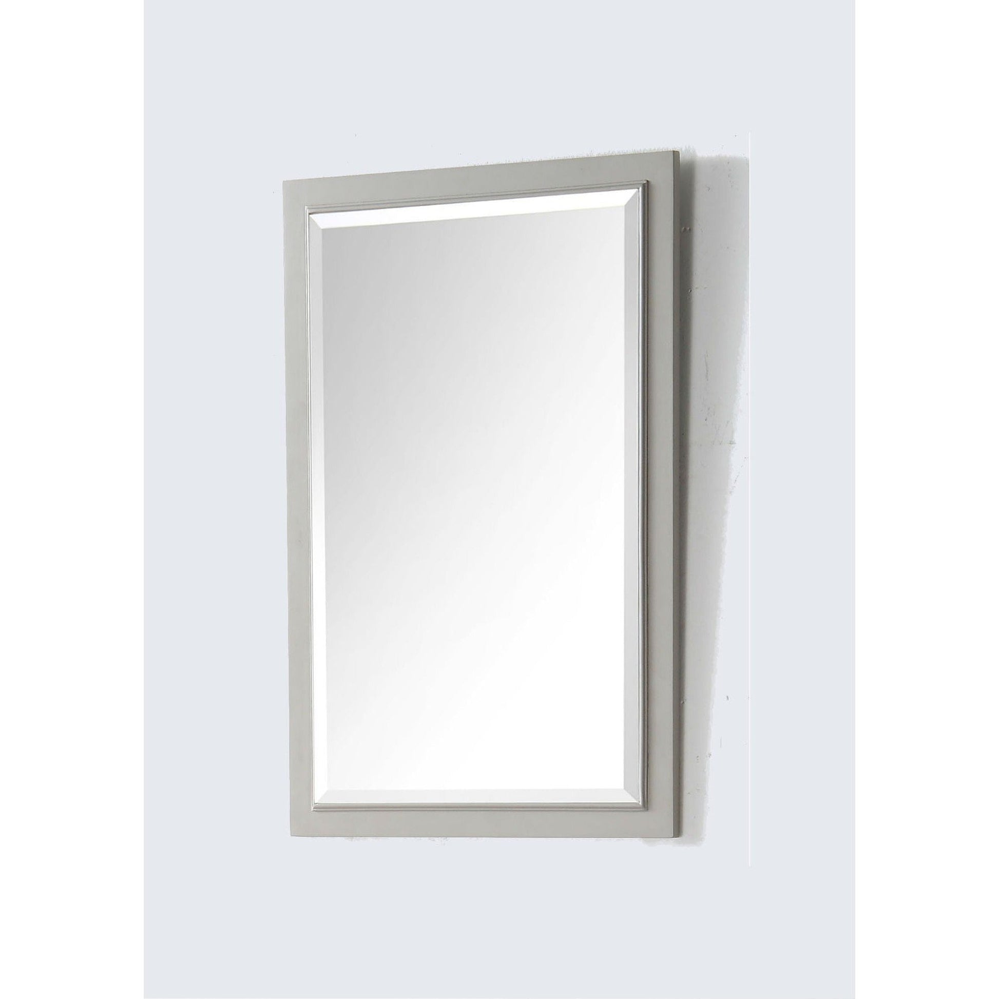 Legion Furniture 24" W x 36" H Warm Gray Solid Wood Frame Mirror