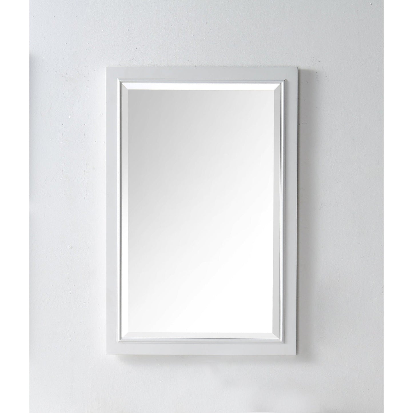 Legion Furniture 24" W x 36" H White Solid Wood Frame Mirror