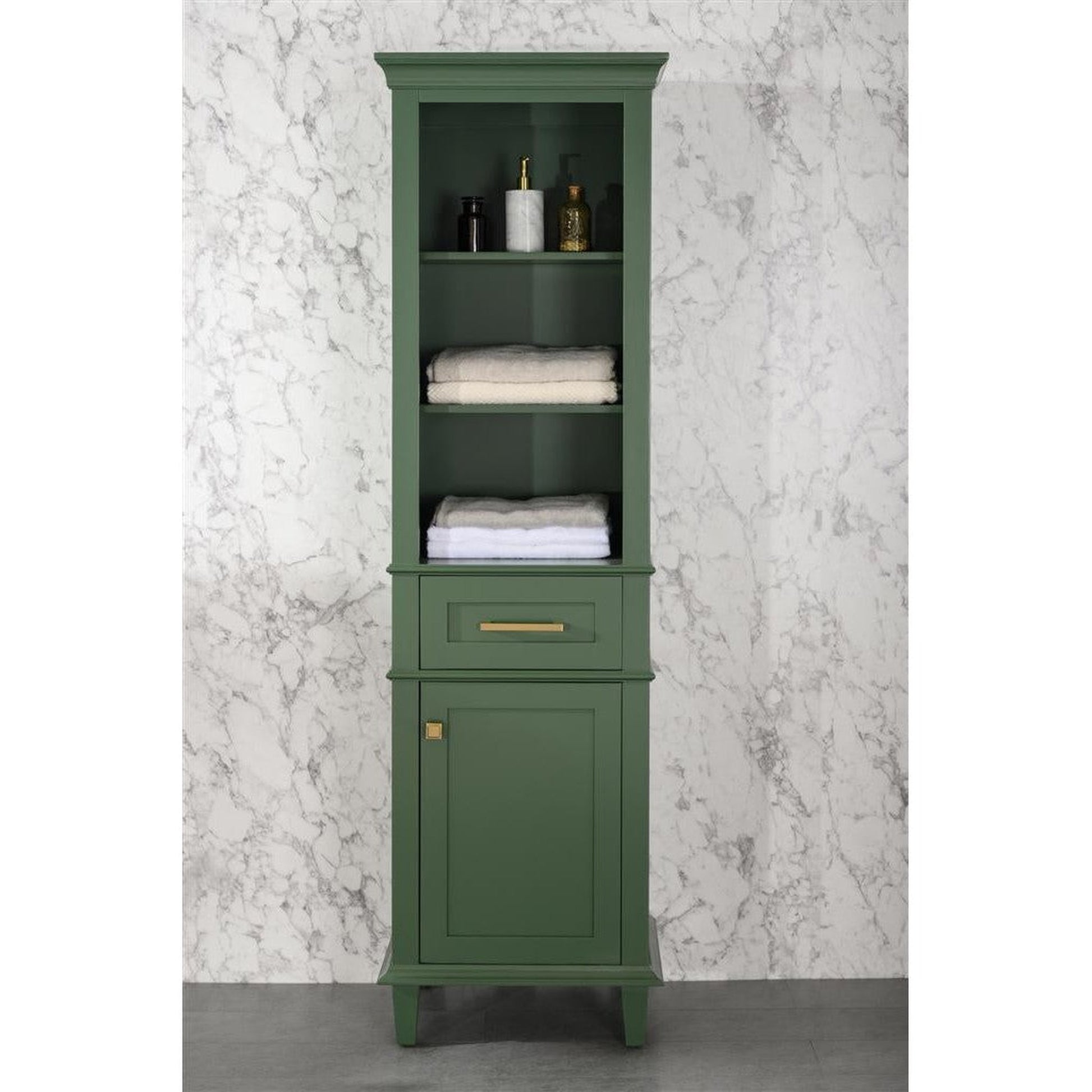 Legion Furniture WLF2221 21" W x 72" H Vogue Green Linen Cabinet