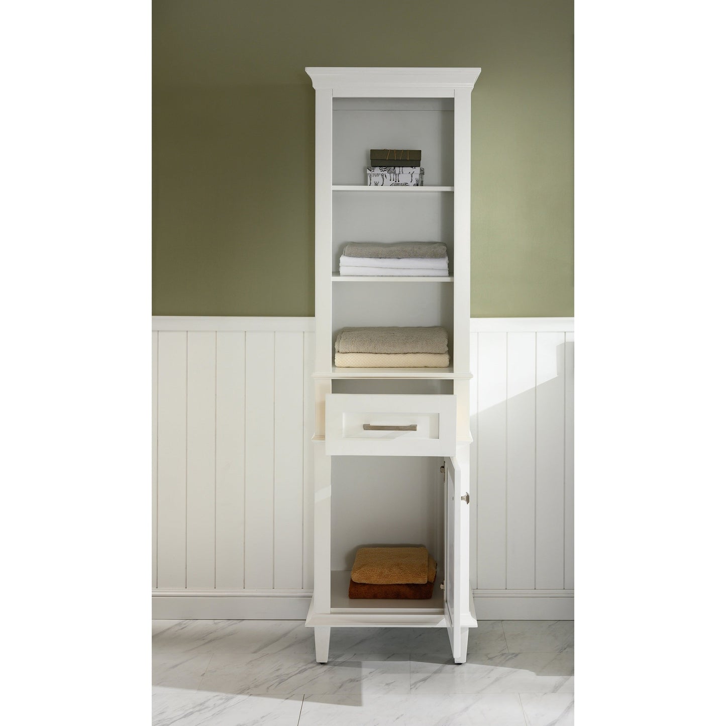 Legion Furniture WLF2221 21" W x 72" H White Linen Cabinet