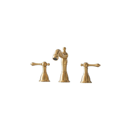 Legion Furniture ZL20518 Brushed Gold Widespread Faucet With Drain