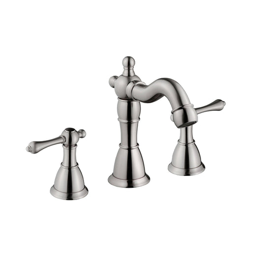 Legion Furniture ZL20518 Brushed Nickel Widespread Faucet With Drain