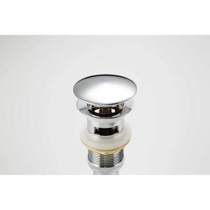 Legion Furniture ZY1008 Chrome Brass Material Faucet With Pop-up Drain