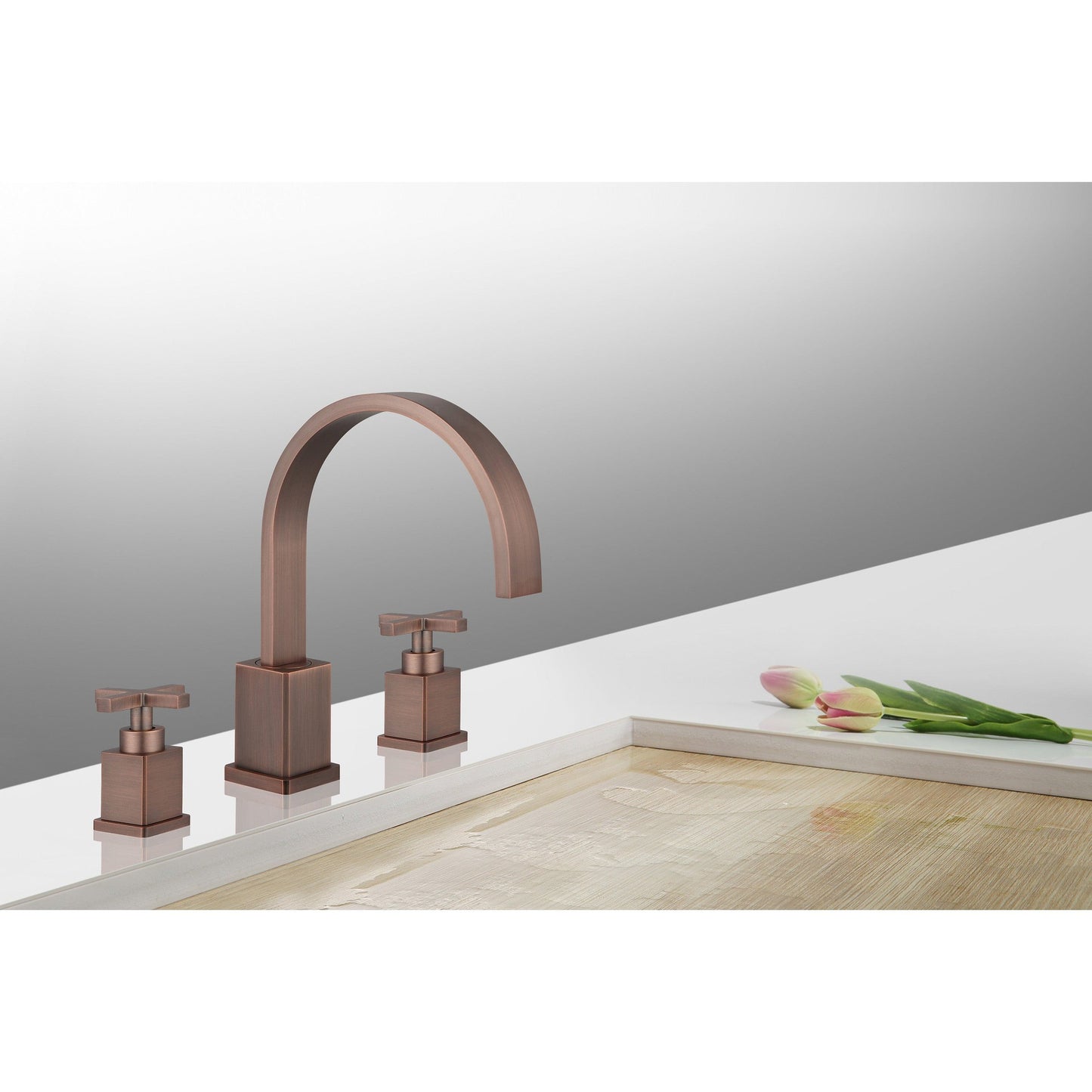 Legion Furniture ZY2511 Brown Bronze Brass Material Faucet With Pop-up Drain