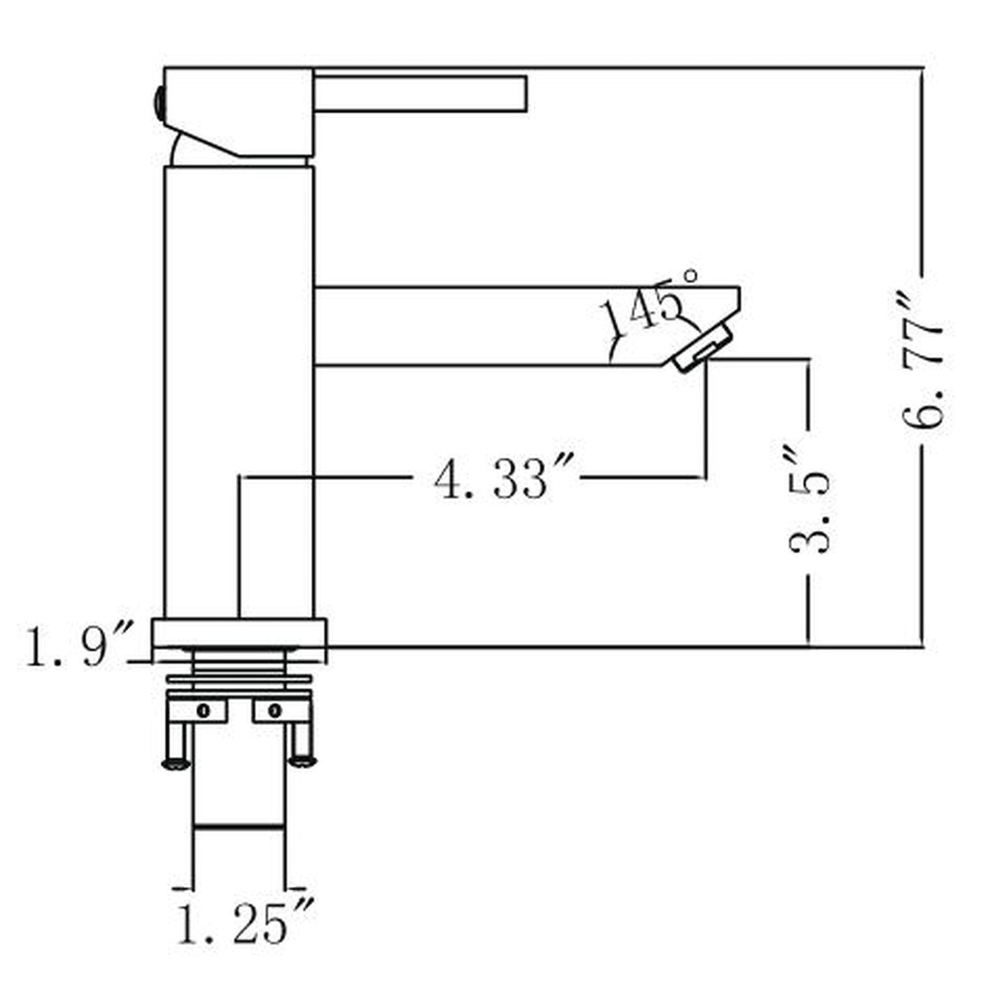 Legion Furniture ZY6001 Brown Bronze Brass Material Faucet With Pop-up Drain