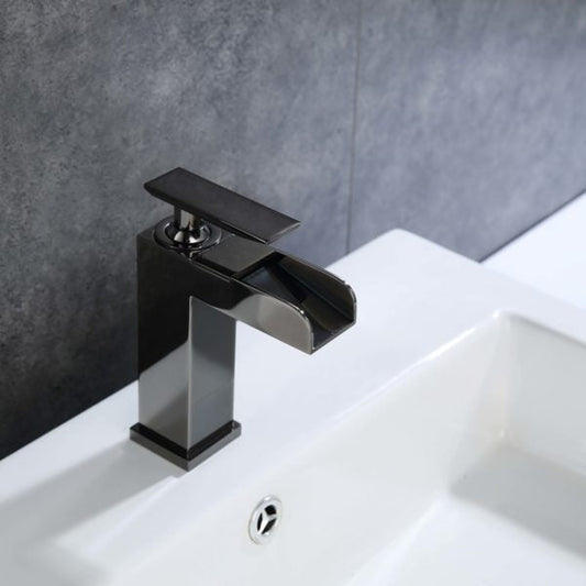 Legion Furniture ZY8001 Glossy Black 1.5 GPM Faucet With Pop-up Drain