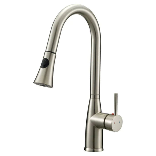 LessCare 10" Brushed Nickel Finish Pull Down Kitchen Faucet