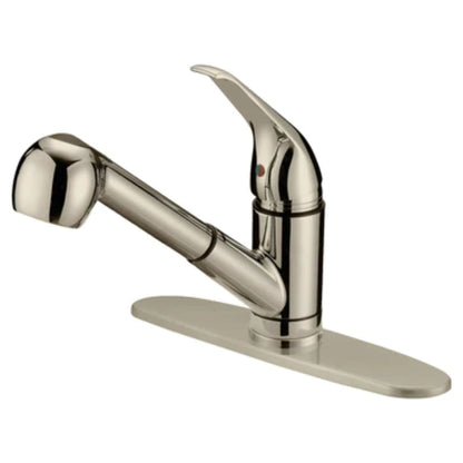 LessCare 10" Brushed Nickel Finish Pull Out Kitchen Faucet - LK3B