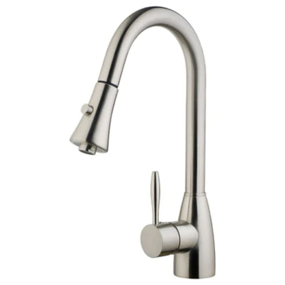 LessCare 10" Brushed Nickel Finish Pull Out Kitchen Faucet