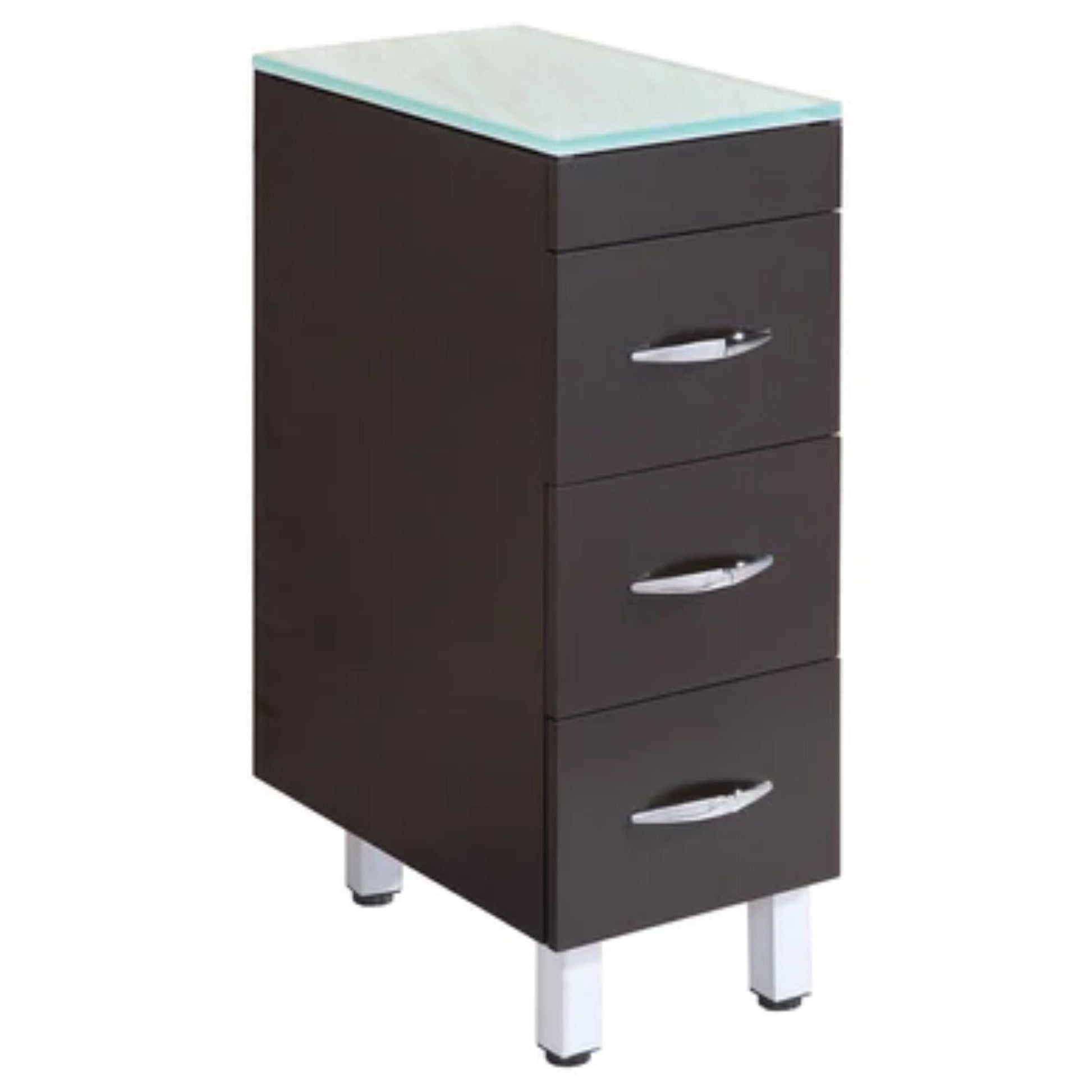 LessCare 12" Black Vanity Drawer Base Cabinet - Style 4