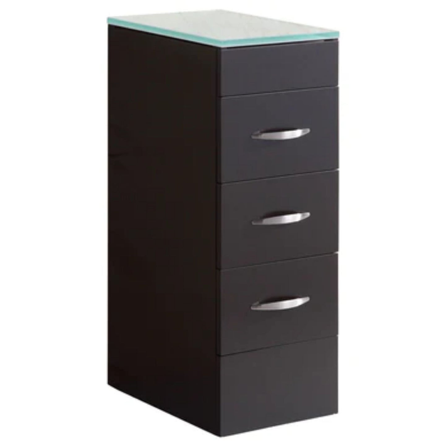 LessCare 12" Black Vanity Drawer Base Cabinet - Style 5