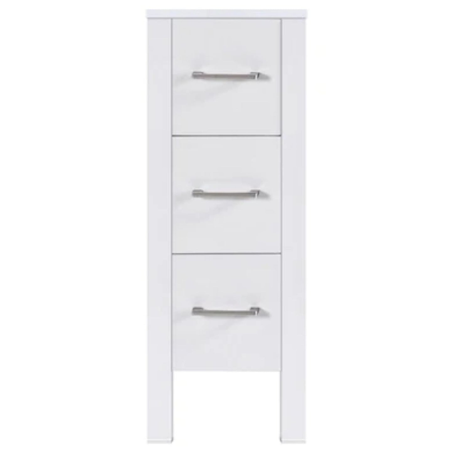 LessCare 12" White Modern Vanity Drawer Base