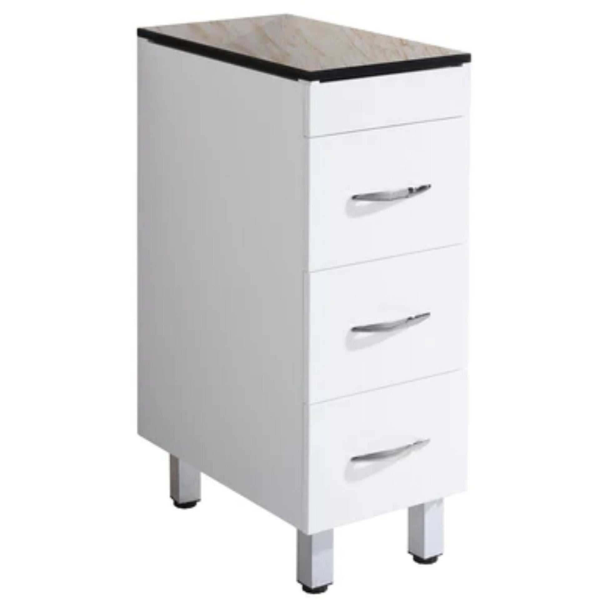 LessCare 12" White Vanity Drawer Base Cabinet - Style 4