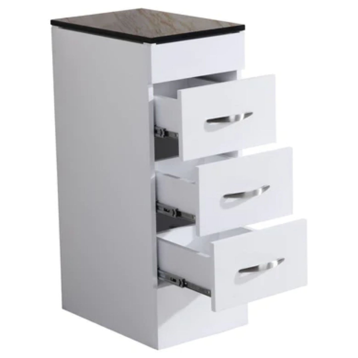 LessCare 12" White Vanity Drawer Base Cabinet - Style 5