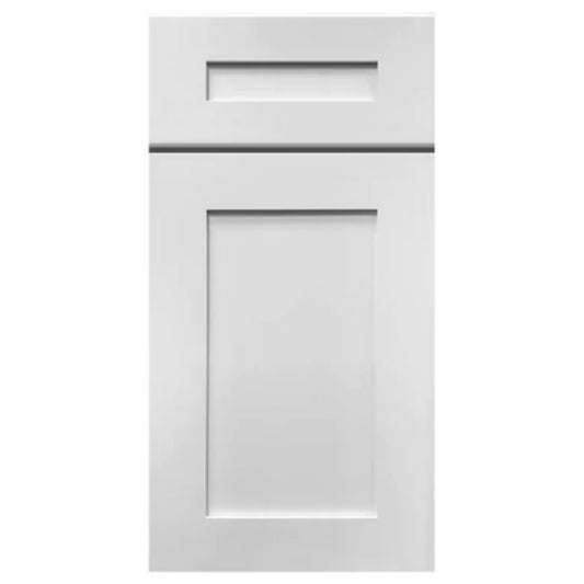 LessCare 12" x 30" x 12" Alpina White Wall End Kitchen Cabinet - WEC1230