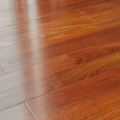 LessCare 12mm Brazilian Cherry Smooth Finish Laminate Flooring – 23.1 Sq. Ft. per Box (Set of 14 Planks)