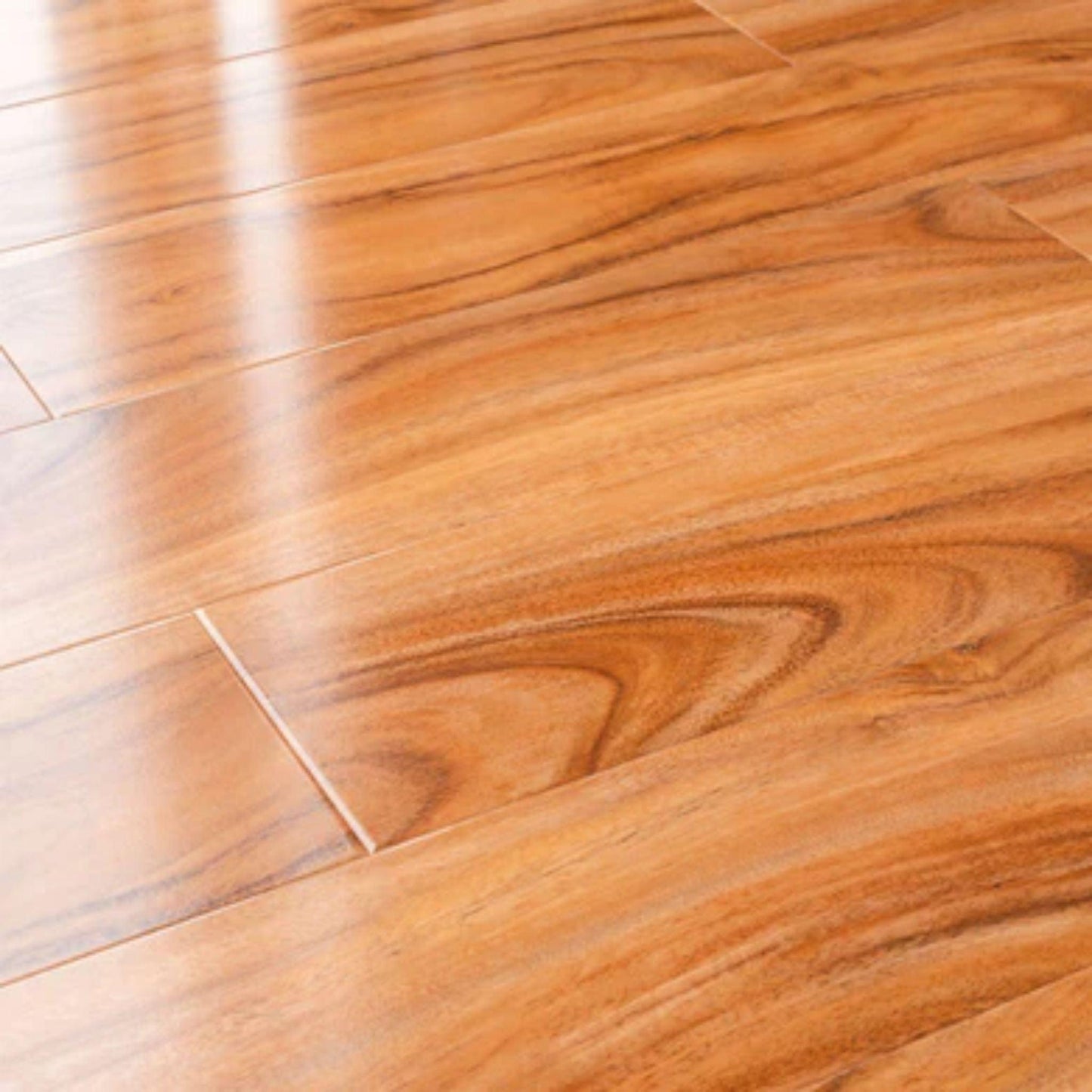 LessCare 12mm Hickory Glossy High Glossy Finish Laminate Flooring
