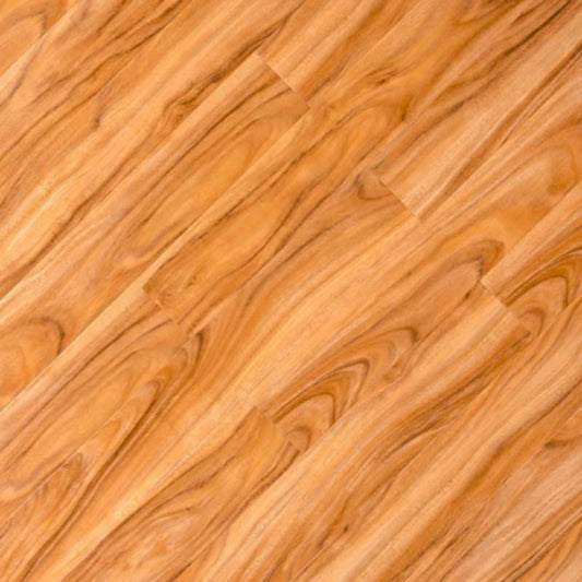 LessCare 12mm Hickory Glossy High Glossy Finish Laminate Flooring – 23.1 Sq. Ft. per Box (Set of 14 Planks)