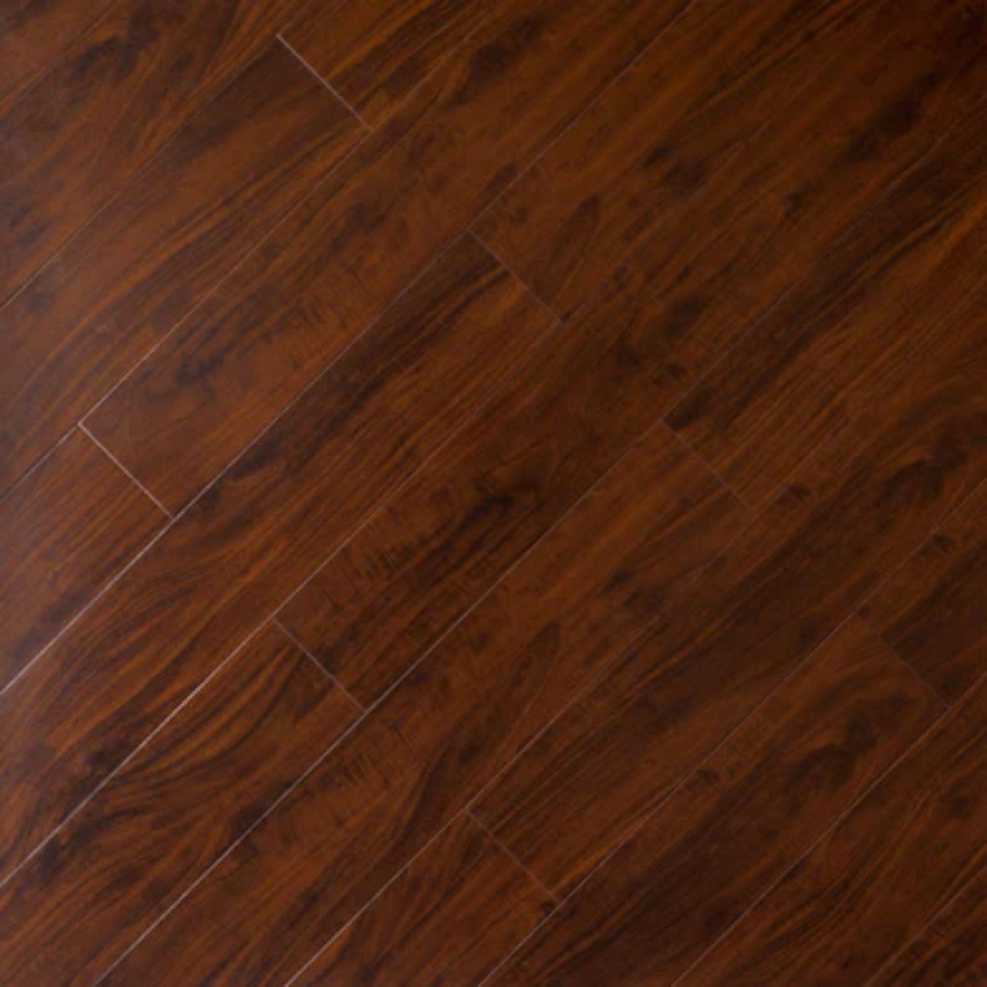 LessCare 12mm Mahogany High Glossy Finish Laminate Flooring