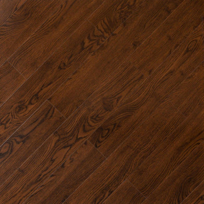 LessCare 12mm Mocha Glossy High Glossy Finish Laminate Flooring – 23.1 Sq. Ft. per Box (Set of 14 Planks)