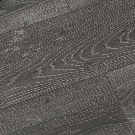 LessCare 12mm Mystic Gray Smooth Finish Laminate Flooring – 23.1 Sq. Ft. per Box (Set of 14 Planks)