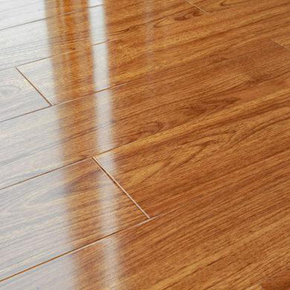 LessCare 12mm Rosewood Cherry High Glossy Finish Laminate Flooring – 23.1 Sq. Ft. per Box (Set of 14 Planks)
