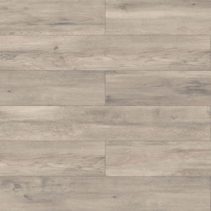LessCare 12mm Stony Gray Smooth Finish Laminate Flooring – 23.1 Sq. Ft. per Box (Set of 14 Planks)