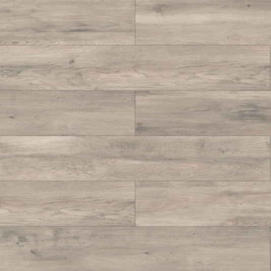 LessCare 12mm Stony Gray Smooth Finish Laminate Flooring – 23.1 Sq. Ft. per Box (Set of 14 Planks)