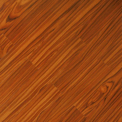 LessCare 12mm Walnut Brown High Glossy Finish Laminate Flooring – 23.1 Sq. Ft. per Box (Set of 14 Planks)