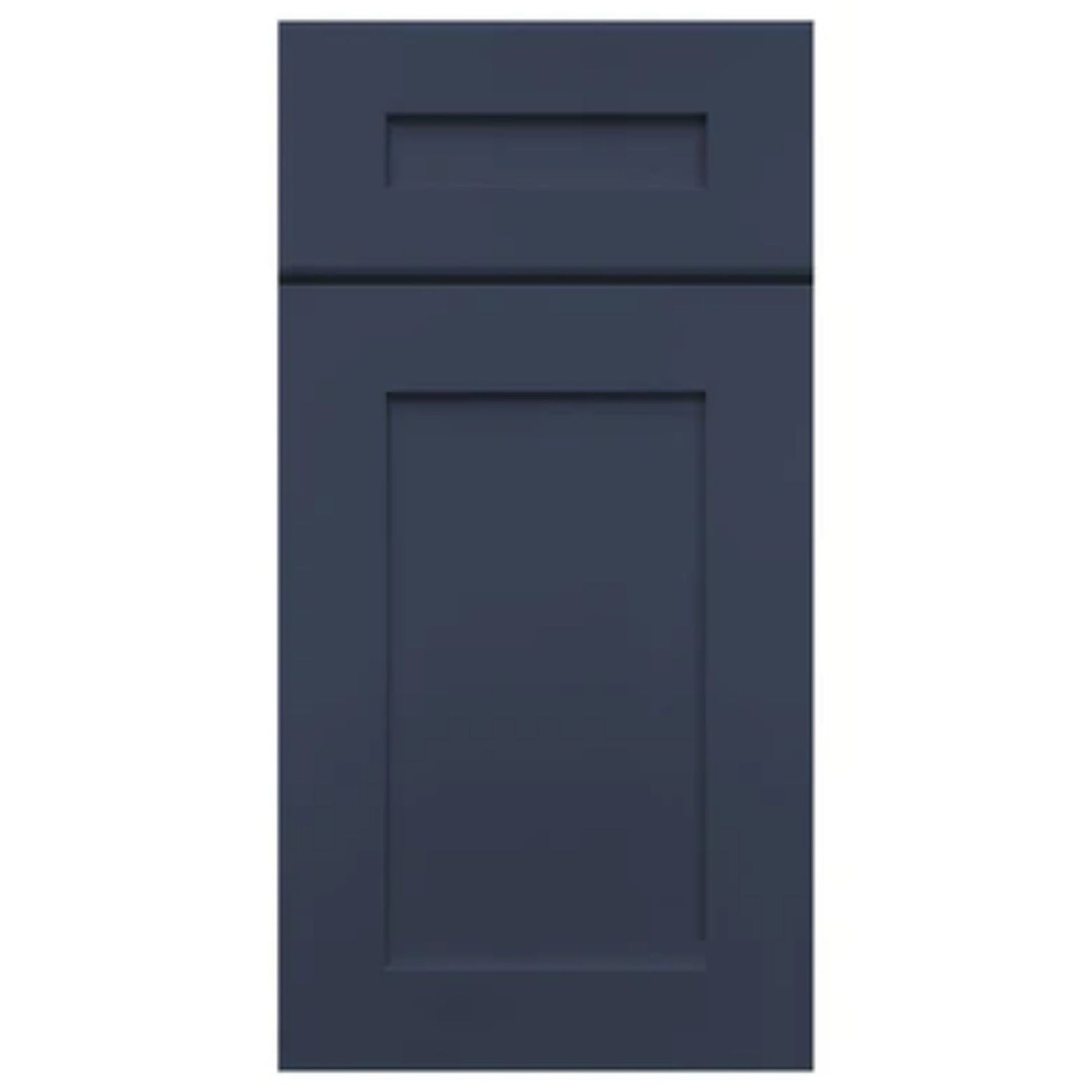 LessCare 15" x 36" x 12" Danbury Blue Mullion Door Wall Kitchen Cabinet - WMD1536
