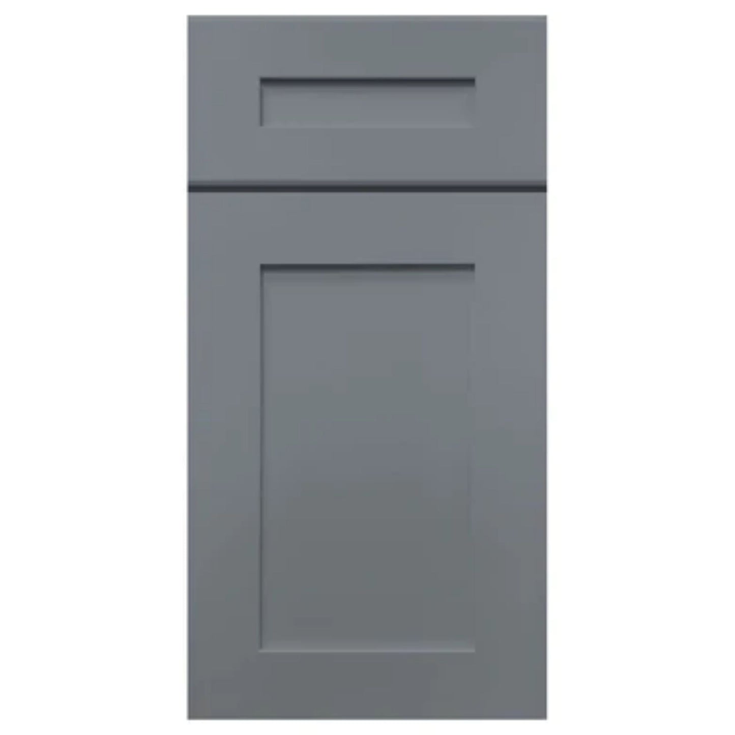 LessCare 18" x 34.5" x 24" Colonial Gray Base Kitchen Cabinet - B18