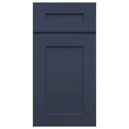 LessCare 18" x 36" x 12" Danbury Blue Mullion Door Wall Kitchen Cabinet - WMD1836