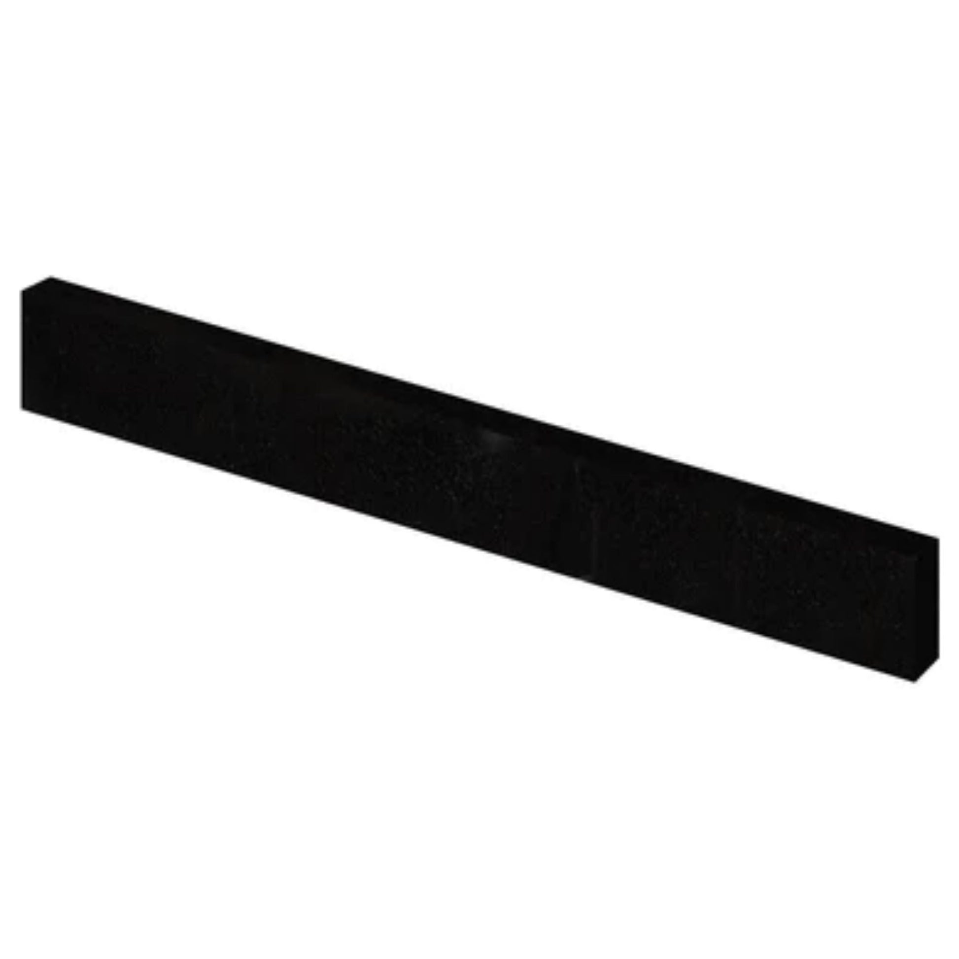 LessCare 21 1/4" x 4" Absolute Black Granite Side Splash