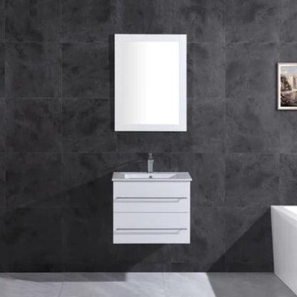 LessCare 23" White Vanity Cabinet Modern