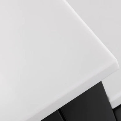 LessCare 24" Espresso Modern Vanity Sink Base with Mirror and Vessel Sink