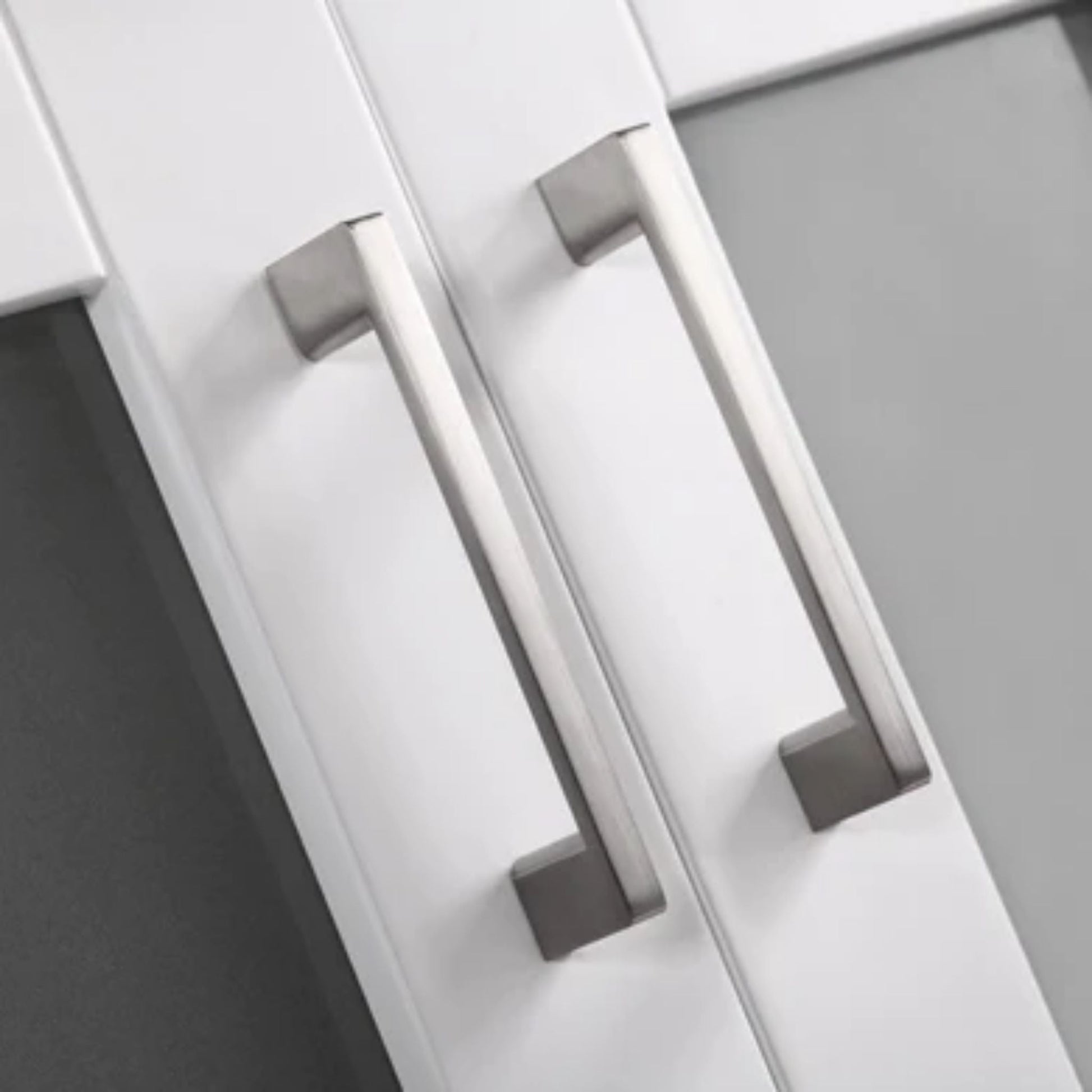 LessCare 24" White Modern Vanity Sink Base with Mirror and Vessel Sink